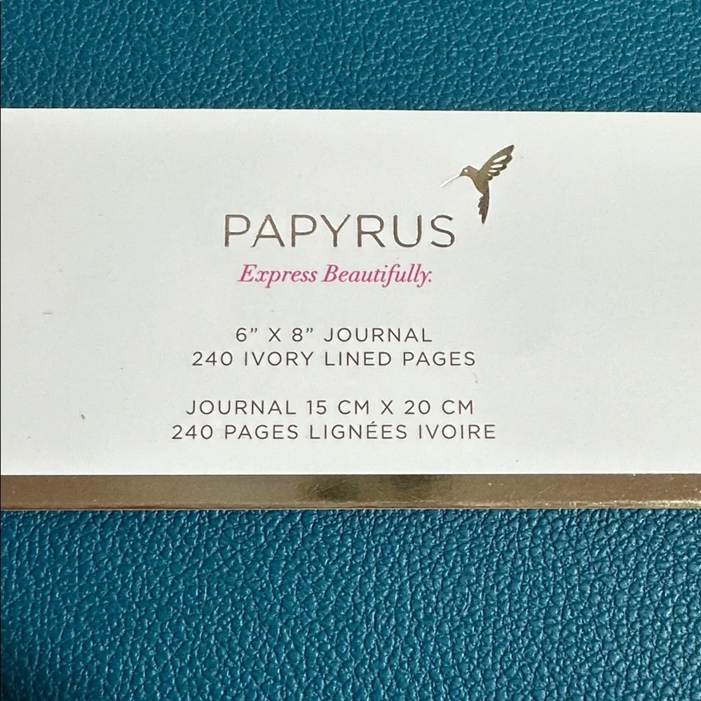 Papyrus 6” x 8” journal 240 lined ivory pages
